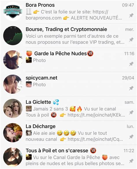 Telegram Pornographique : TOP 50 canaux telegram porno